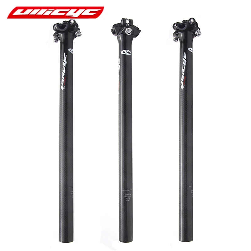 

Ullicyc Bicycle SeatPost Full Carbon MTB/Road Bike 3K Carbon Fiber Seatposts Seat tube 27.2/30.8/31.6*350/400mm