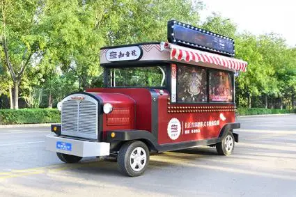 RL-D49 ретро автомобиль еда грузовик мороженое тележка еда