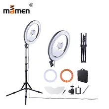 Mamen Ring Light 55W 5500K 240 LED Photography Lighting Dimmable Camera Photo/Studio/Phone Photography Lamp Tripod annular lamp цена Mamen Ring Light 55W 5500K 240 LED Photography Lighting Dimmable Camera Photo/Studio/Phone Photography Lamp Tripod annular lamp цены онлайн