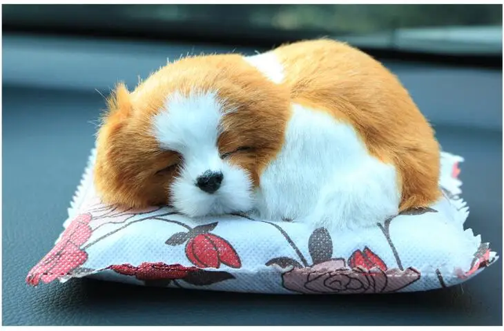 Автомобильные украшения милые плюшевые собаки щеночки силиконовая форма Спящий ангел игрушки украшения милые авто интерьера украшения очищенные воздушные аксессуары - Название цвета: style4