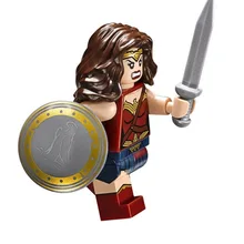 GUSUG 100 шт. Супер Герои PG009 чудо-женщина конструкторных блоков, Детские кубики, игрушки Детский подарок