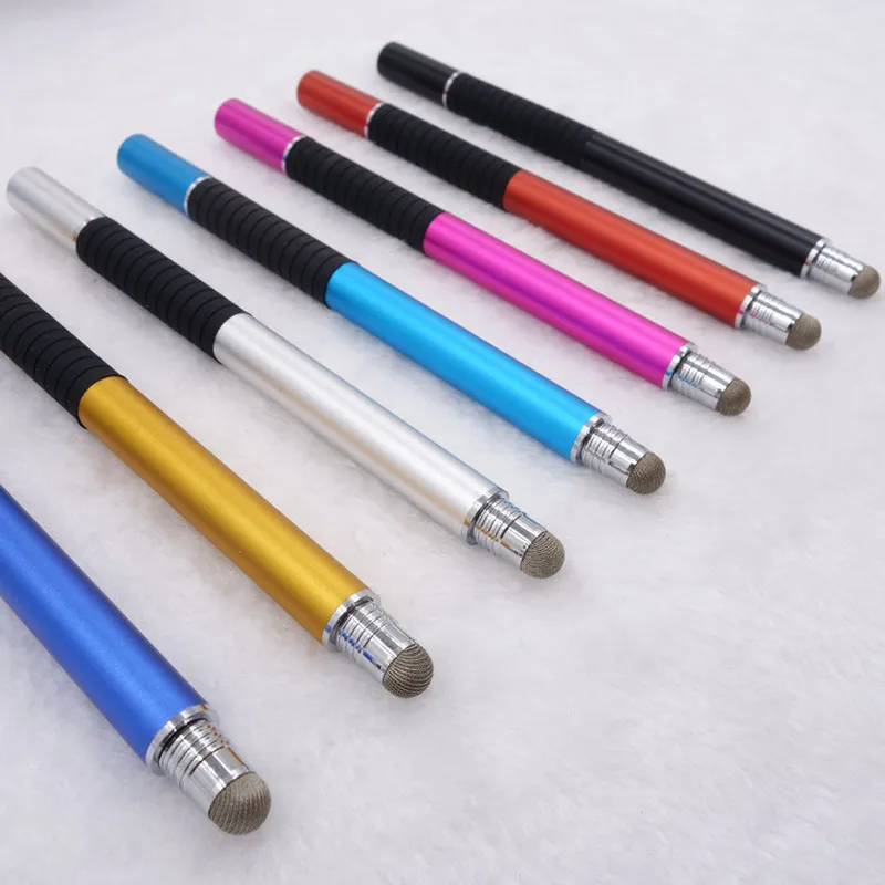 

2 In 1 Conductive Touch Sucker Microfiber Head Fine Point Disc Active for Smart Phone Tablet IPad IPhone Capacitive Stylus Pen