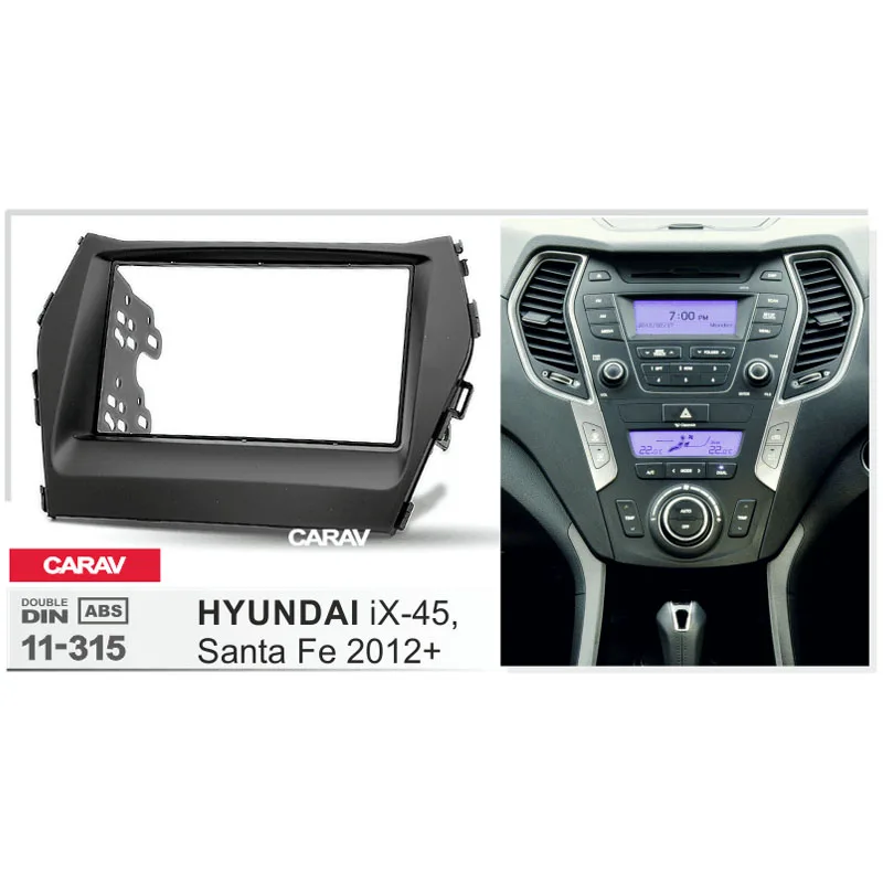 CARAV 11-315 Высокое качество радио фасции Для HYUNDAI iX-45 Santa Fe 2012 + стерео Dash CD отделка
