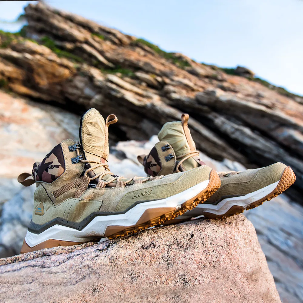 Najtaniej RAX męskie wodoodporne buty górskie oryginalne skórzane górskie buty trekingowe męskie oddychające buty trekkingowe Outdoor Man buty do wspinaczki