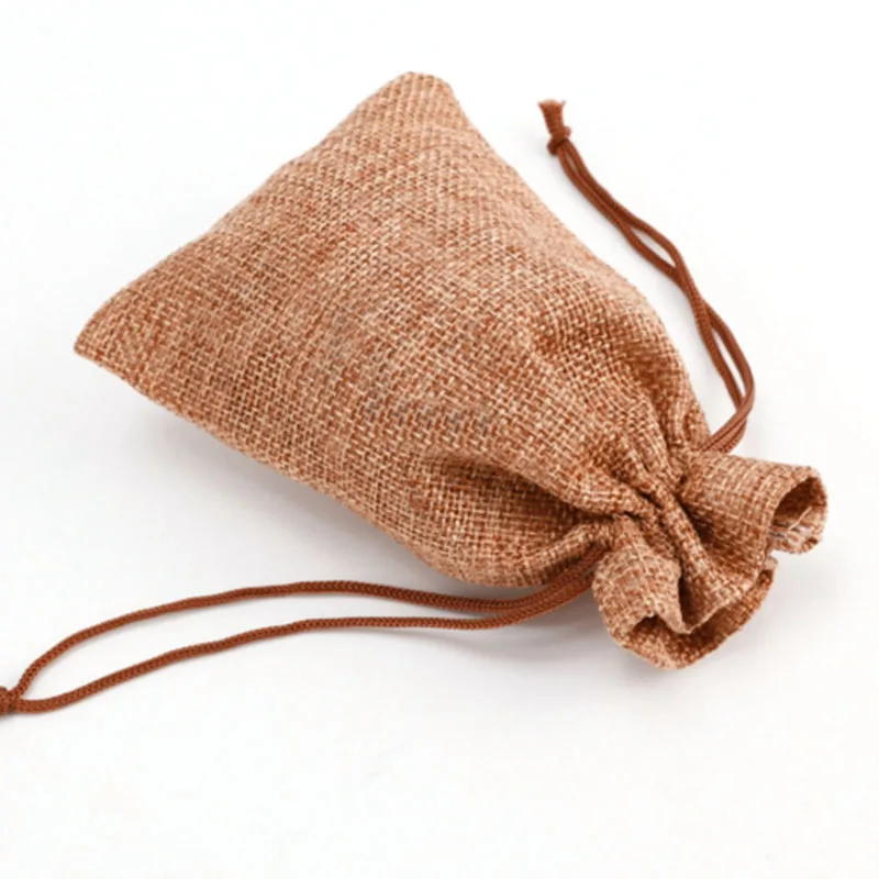 MZKJ Lot de 30 petits sacs en toile de jute en coton avec cordon de serrage 10 x 15 cm 