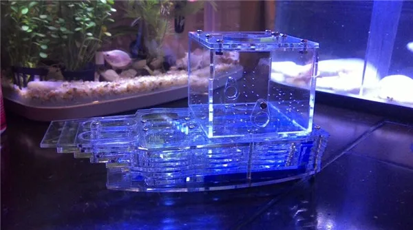 

Boat UFO Shape Ant Nest Transparent House Pet Ant Workshop For Student Sientific Abservation DIY Accembling Insect Cage Toys