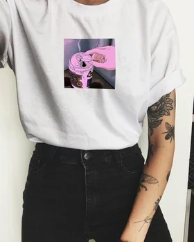 

Fashionshow-JF Unisex Beer Can Ashtray Retro Anime T-Shirt Harajuku Style Vaporwave Aesthetic Graphic Tee 90s Manga Shirt