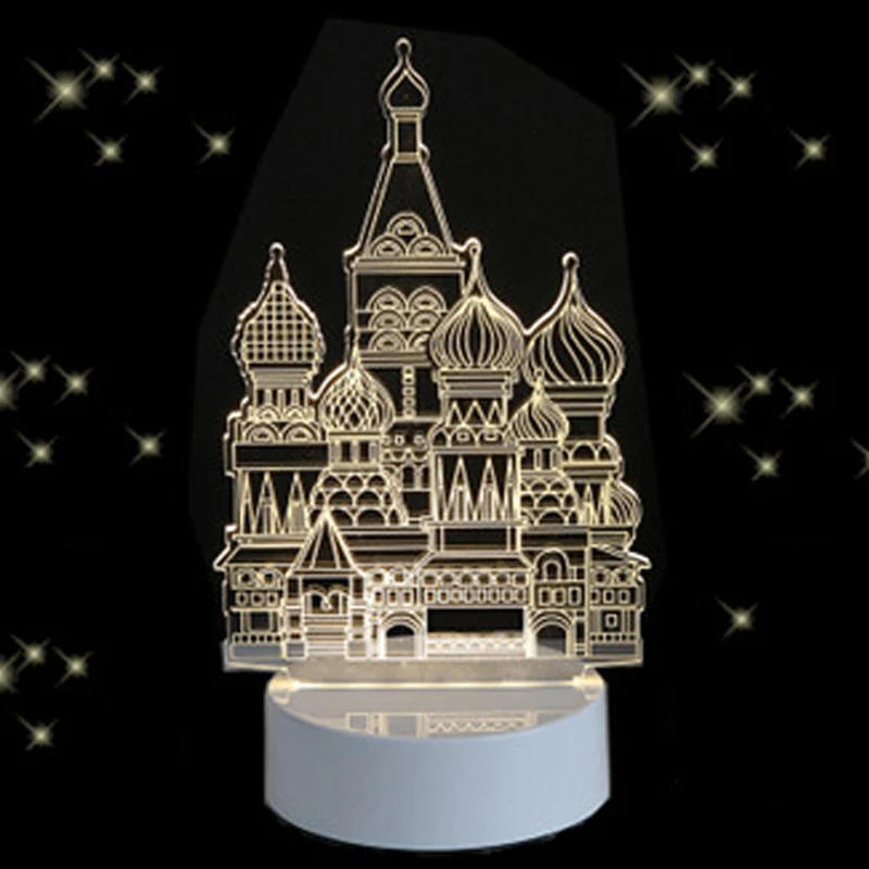 

Christmas Day 3D Lamp Colorful Lamp USB Saving Energy Gradient RGB Changeable Mood Lamp LED Light AC 5V USB Church Light