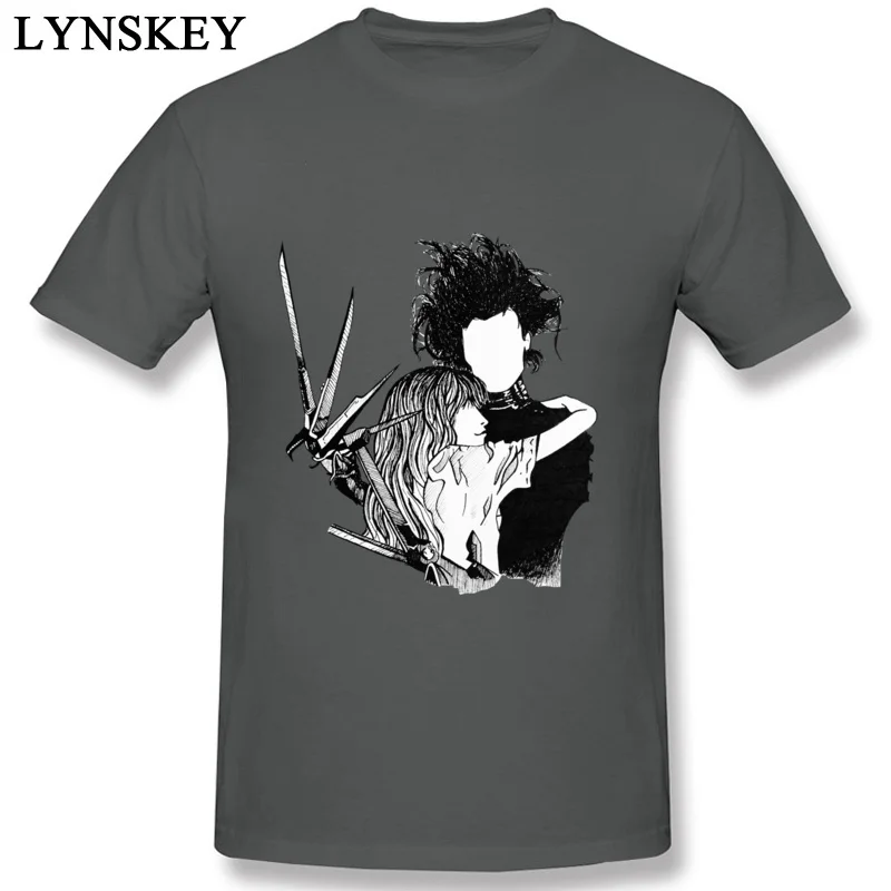 Printed Tops Shirts 2017 O-Neck Short Sleeve edward scissorhands Cotton Student T Shirts Cool Summer Clothing Shirt carbon