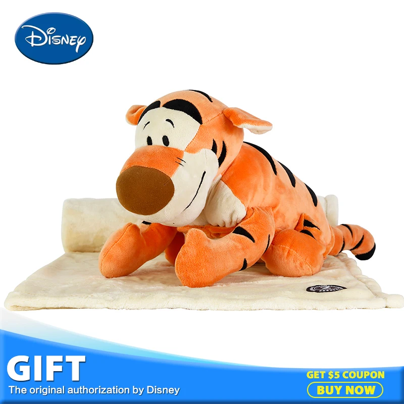Disney Tigger Plush Toy Stuffed Doll Three function Pillow Cushion+Rest