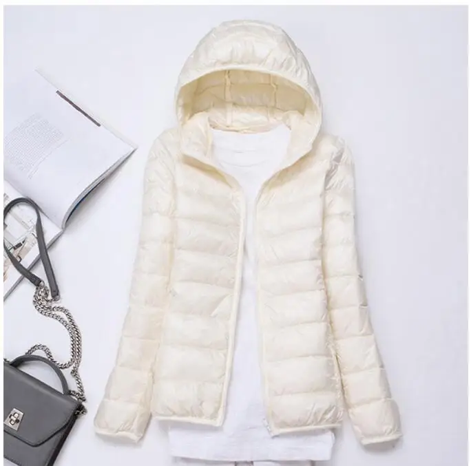 SEDUTMO весна ультра светильник куртки на утином пуху для женщин зима размера плюс 3XL пальто с капюшоном короткий тонкий пуховик ED229