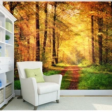 Пользовательские природные пейзажные обои. Солнечный свет на лесу, 3D фото фрески для гостиной спальни фон обои