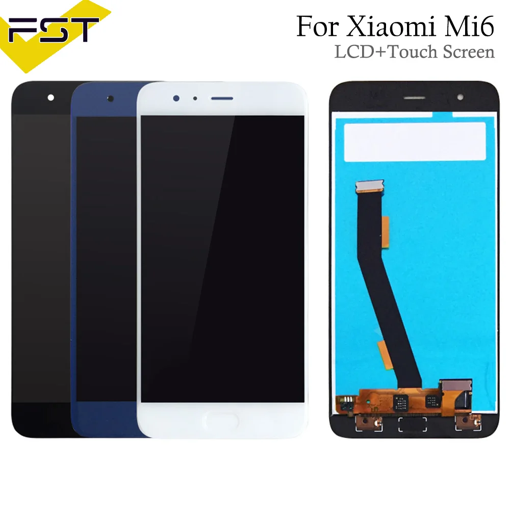 ЖК-дисплей + сенсорный экран для Xiaomi Mi6 Mi 6 MCE16 с дигитайзером в сборе запасные