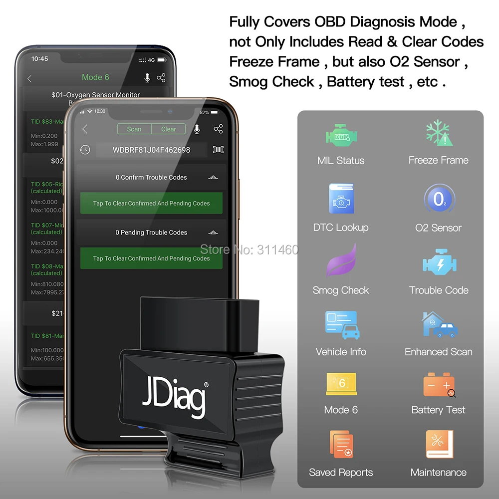 OBDII считыватель кодов автомобильный диагностический сканер OBD2 Bluetooth 4,0 JDiag Faslink M2 сравнить синий драйвер OBDLink Easy Diag