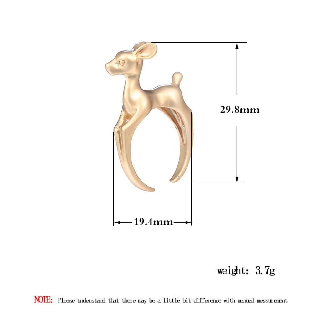 Todorova, милый 3D Bambee, животное, олень, кольца для женщин, девушек, обручальное кольцо, Винтажное кольцо, любимое животное, подарок, шикарное ювелирное изделие