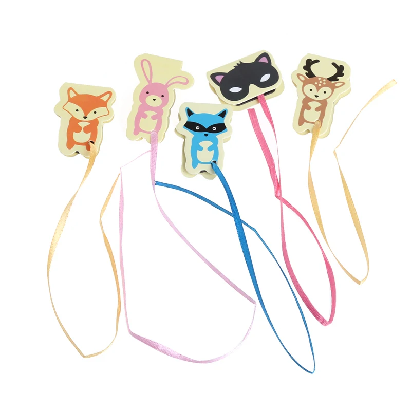 

Cute Animals Long Tail Paper Magnetic Bookmark Book Mark Stationery Kids Gift