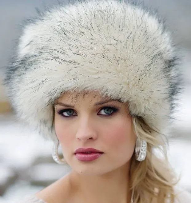 

Newest Fashion Imitation fur fox wool Women Warm Winter Hat