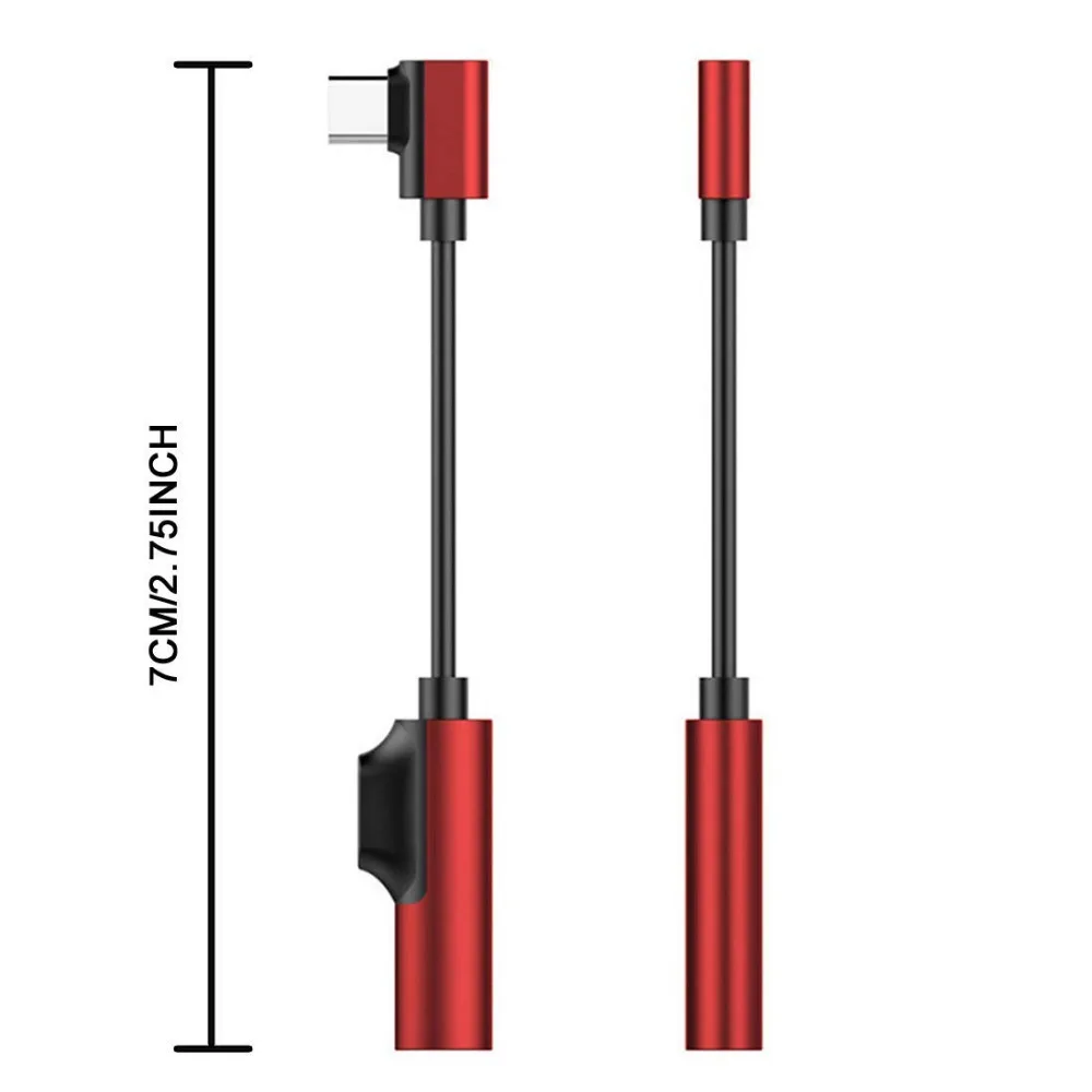 2 in 1 USB C to 3 5mm Audio Jack Headphone Adapter for Audio and Charging for Xiaomi 6 MIX2 Nubia HUAWEI mate10 Pro Smartisan