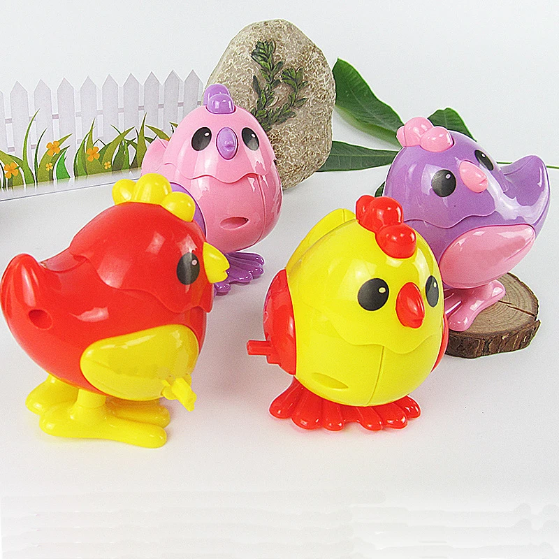 1pc New cheap children Classic Wind Up funny creative clockwork animal Chicken designed Spring