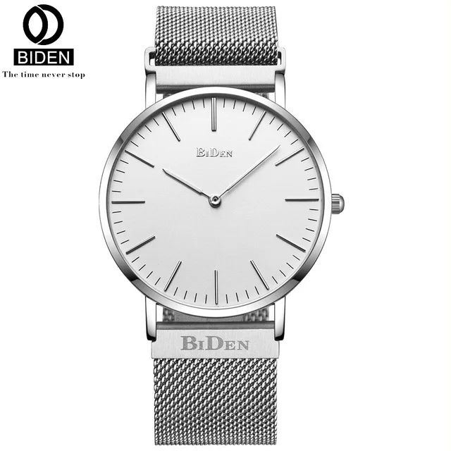 

2019 Reloj BIDEN Watch For Women Mens Watches Fashion Luxury Quartz Casual Men Wristwatch Dress Unisex Clock Relojes Para Hombre