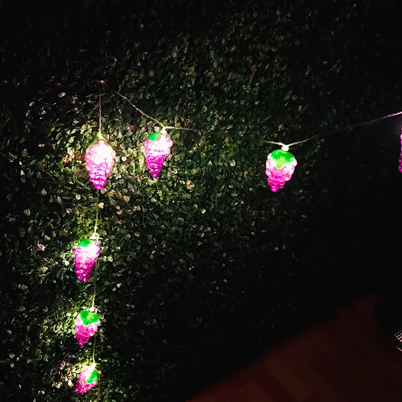 1.5m/3m Grape Fruit Light String Children Room Decoration Lamp LED Light Batteries Recommended Waterproof String Lights F