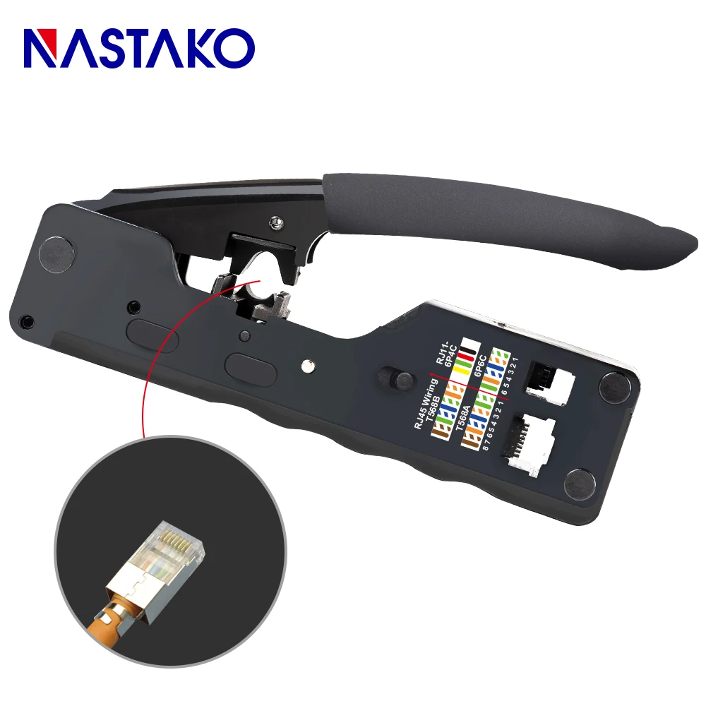 RJ45 Tool Network Crimping Tool RJ45 Crimper kit For RJ45 Cat7 Cat6 Cat5 Plug Connector network Cable Multi Crimp Metal Clip