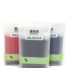 Ручка объемная гелевая ручка повторная заливка оптом много 10 шт заправка с 0,5 мм черный красный и синий Refills ZXBBX004A