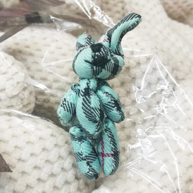 4cm grid cloth rabbit bunny (5)
