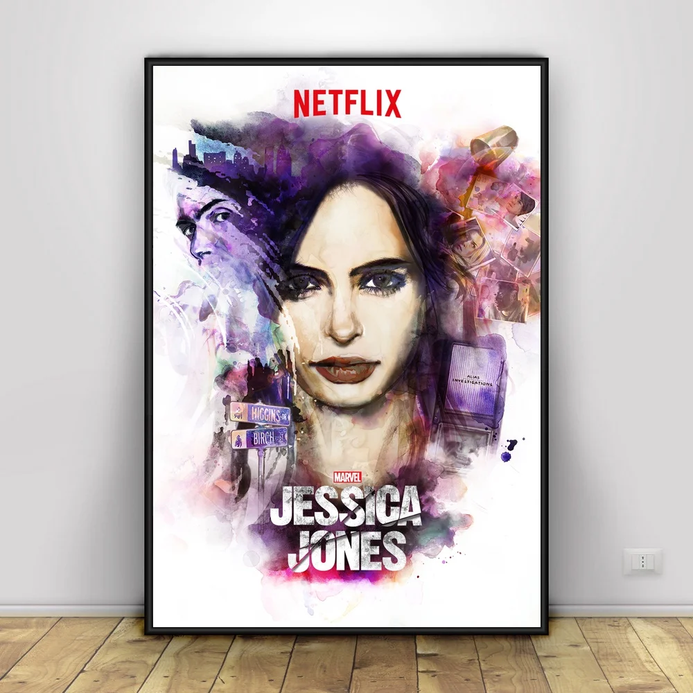 Художественный Шелковый плакат Jessica Jones для домашнего декора 12x18 24x36inch|Рисование и