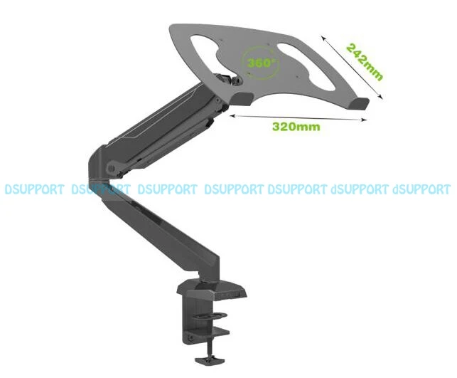 GM212U-D полный рабочий стол ноутбук держатель дисплей кронштейн с аудио и USB порт 17 дюймов lapнастольная