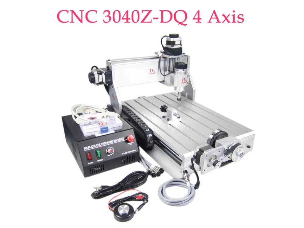 

CNC 3040Z-DQ 4 Axis with 230W DC Spindle Ball Screw 3D CNC Router Engraving Machine