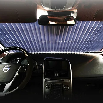 

Car Retractable Windshield Sun Shade Visor Folding Auto Block Cover Protector X1