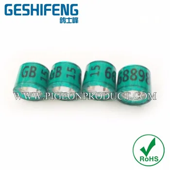 

8mm with crown colorful racing pigeon rings