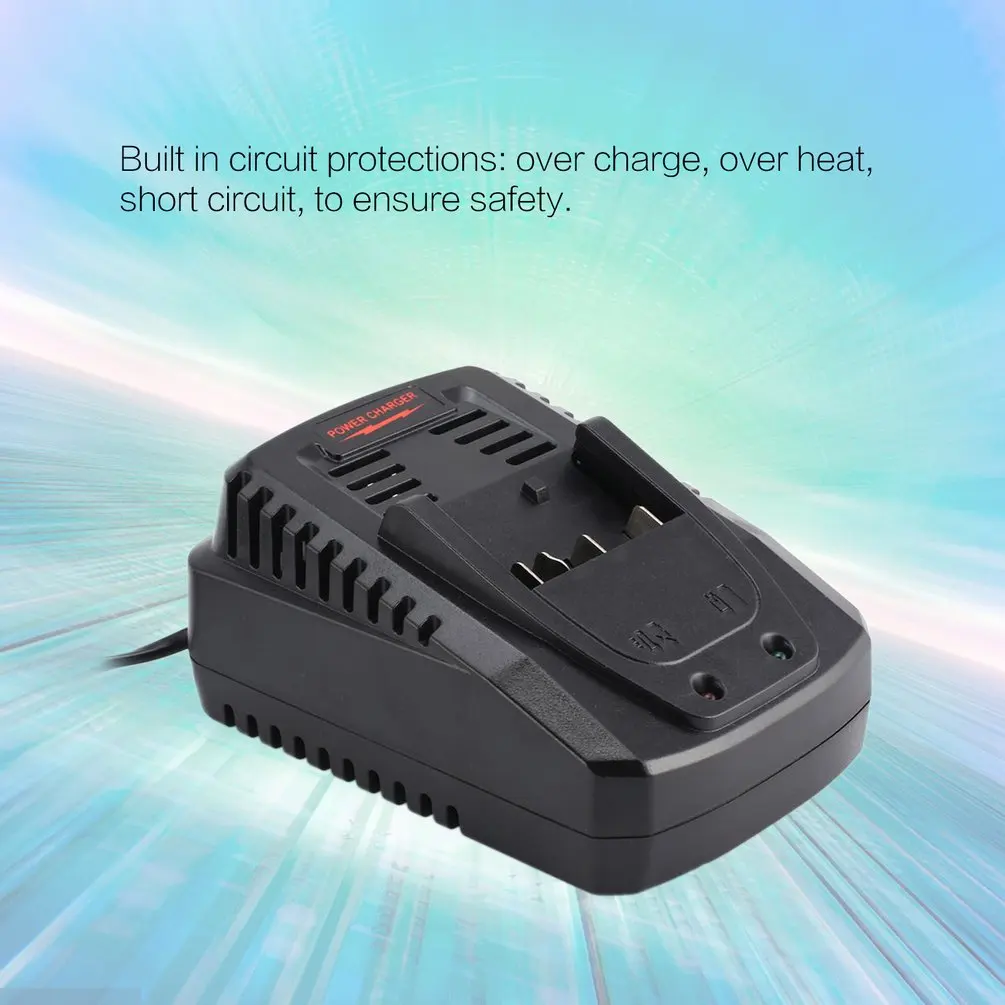 

AL1820CV 14.4-18V Li-ion Power Tools Charger For Bosch Battery Fast Charging Lithium DC1.6A EU Plug 110-240V with LED Light