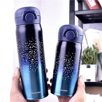 

350/500ML 304 Stainless Steel Cold Water Vacuum Flask Portable Vacuum Insulated Gym Class Winter Hike Thermos Hot Brewed Coffee
