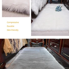 Имитация шерсти ковер плюшевый ковер для спальни прикроватное одеяло bay оконная Подушка гостиная