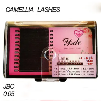 

Camellia Lashes Silk Eyelash Extension Individual Mink Natural False Eyelashes Fake 0.05 Lashes Wispies Eyelash Applicator
