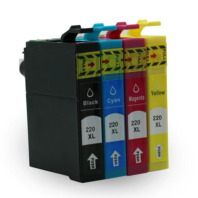 4pcs Compatible Epson 220xl Ink Cartridge For Xp 220 Xp 320 Xp 324 Xp 420 Xp 424 Wf 2630 Wf 2650 Printer Ink Cartridge T220xl Ink Cartridge Epson 220xlepson Ink Cartridges Aliexpress