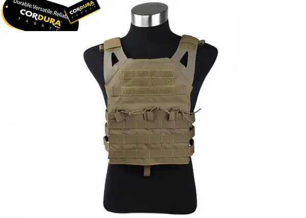 

Hunting Military Tactical Vest Khaki Wargame Body Matte Waistcoat Armor Vest CS Outdoor Equipment