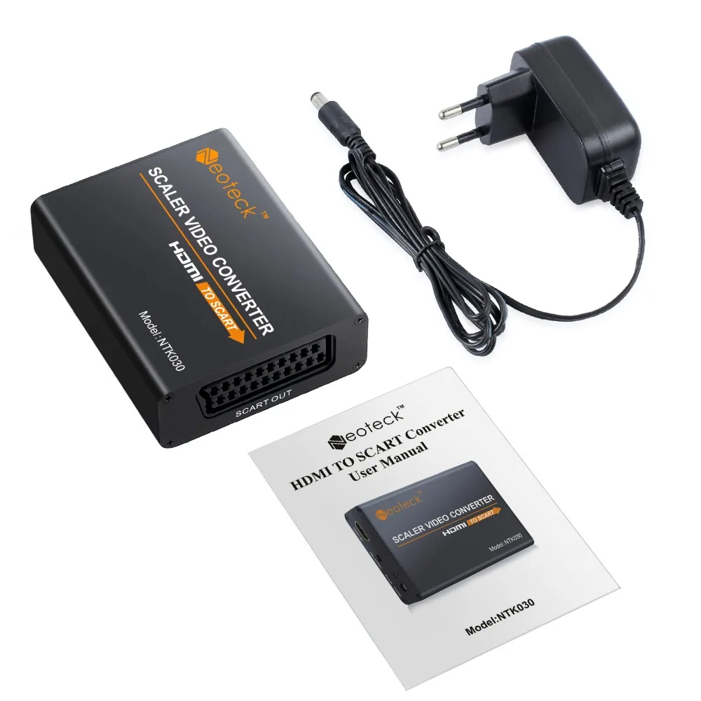 Алюминиевый адаптер Neoteck HDMI в SCART конвертер 1080P композитный HD видео стерео аудио