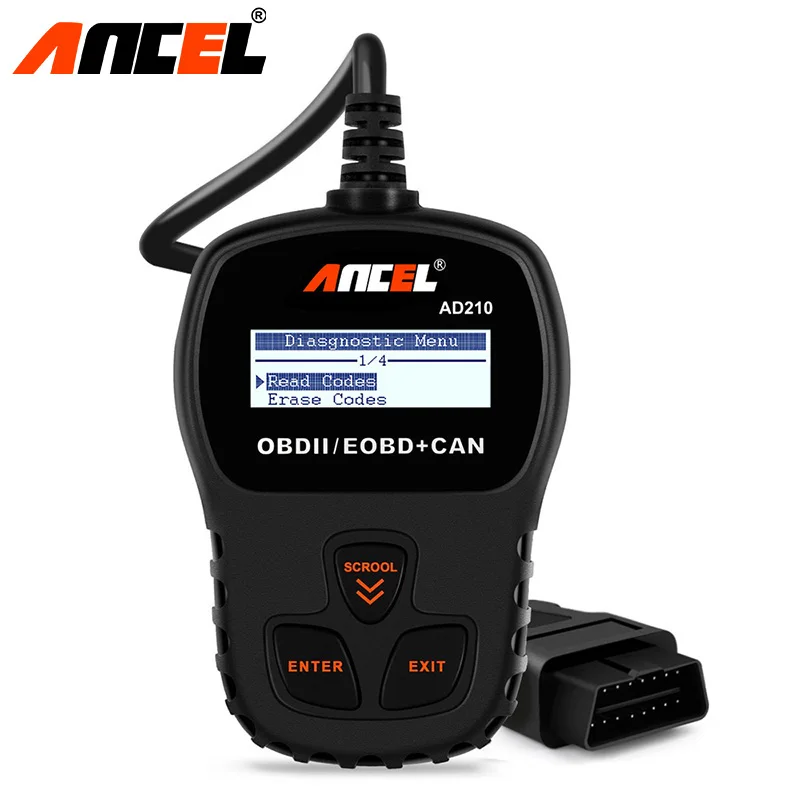Ancel Original OBD2 Car Diagnostic Tool AD210 OBD 2 Code Reader Automotive Scanner More Accurate than ELM 327 Diagnostic Tool Ancel Original OBD2 Car Diagnostic Tool AD210 OBD 2 Code Reader Automotive Scanner More Accurate than ELM 327 Diagnostic Tool