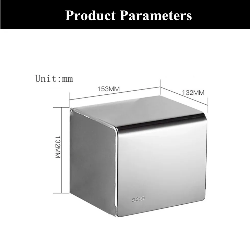 Бумажный держатель 304 из нержавеющей стали ванная туалетная бумага Потяните коробки зеркальные полированные настенные органайзеры хранение телефон стенд WC бумага