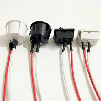 

Table lamp accessories Two small lines with thumbs Round shape Ship shape Rocker square shape switch 2 feet 6A With wires