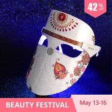 BlingBelle светодиодная маска для лица, уход за кожей, омоложение, эссенция свинца, удаление морщин, акне, светодиодный светильник, терапевтическая маска, инструмент для красоты