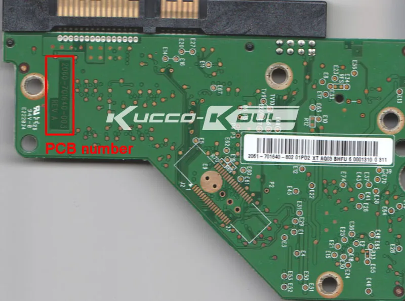 

HDD PCB circuit board 2060-701640-003 REV A for WD 3.5 SATA hard drive repair data recovery