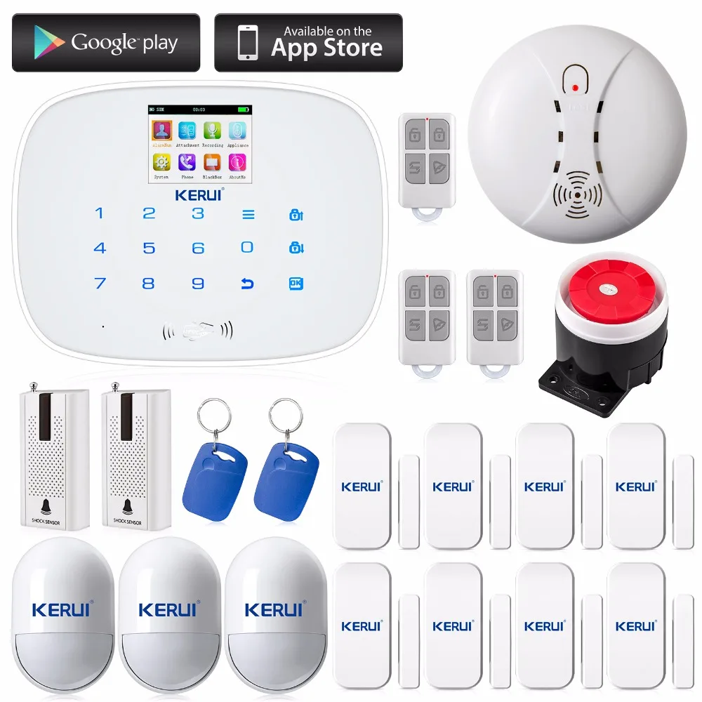 Buy KERUI GSM Home Security Alarm Systems LCD Touch