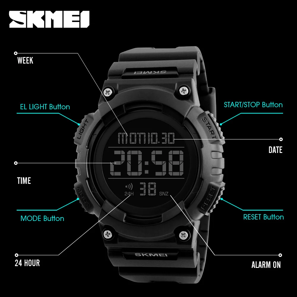SKMEI Military Wristwatch LED Digital Watch Men Watches Brand Luxury Electronic Sport Wrist Watch Male Clock Relogio Masculino SKMEI Military Wristwatch LED Digital Watch Men Watches Brand Luxury Electronic Sport Wrist Watch Male Clock Relogio Masculino