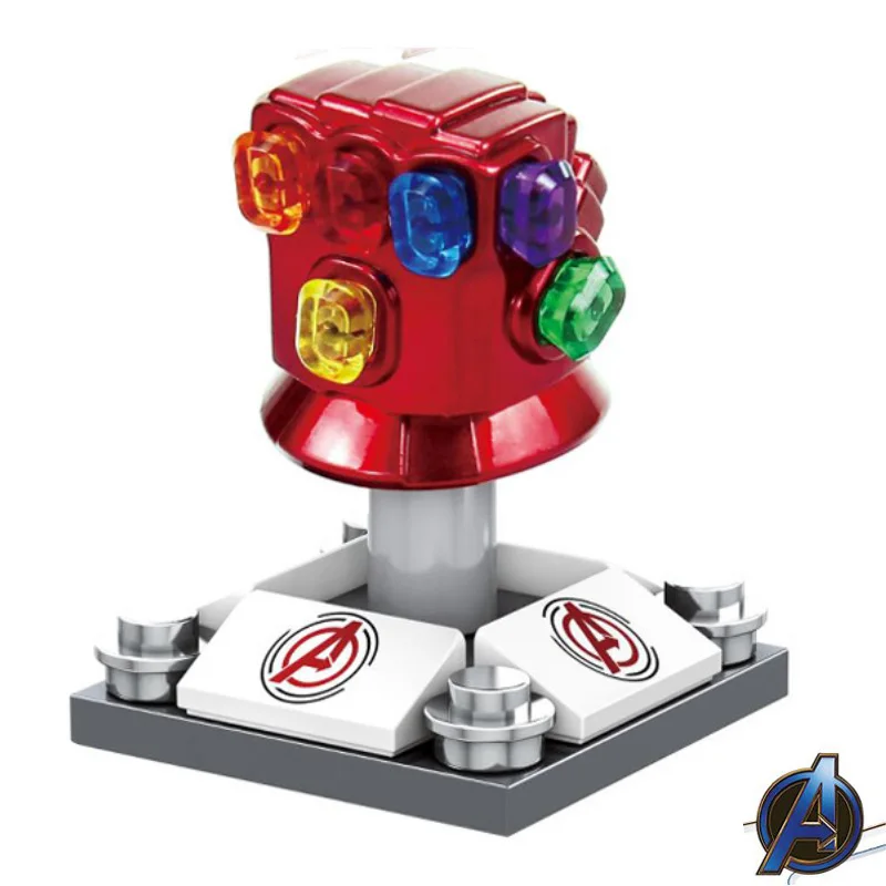 

Marvel Blocks The Avengers 4 Infinity War Gauntlet With Legoings Power Stones Thanos Gloves Figures For Children Model Toys