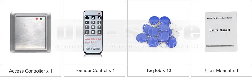 DIYSECUR Водонепроницаемый 125 КГц RFID Считыватель Система Контроля Доступа Комплект Клавиатура+ 10 ID Карты Брелоков