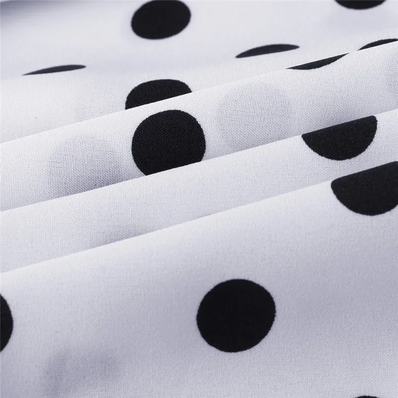 New Women Summer Vintage O-Neck Short Sleeve Beach Polka Dot Bandage Long Maxi Dress Sexy Elegant Lady Holiday New Dress #4R08 (32)